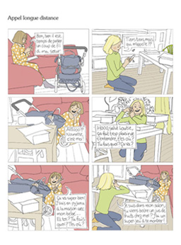 Bande dessinée frangines et c'est comme ça! de Margot De Vigan, ancienne étudiante du Cesan